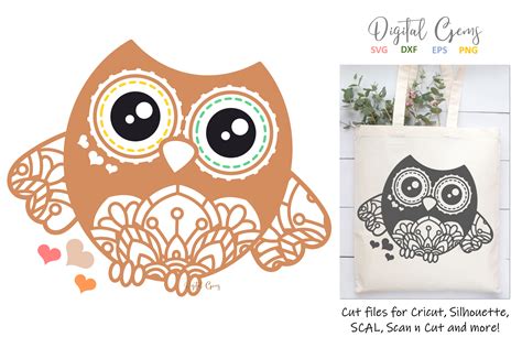 Download Free SVG, PNG, DXF and EPS Owl Creativefabrica